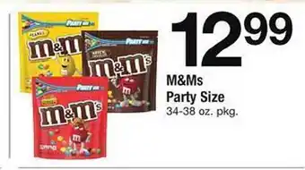 Safeway M&ms party size offer