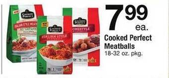 Safeway Cooked perfect meatballs offer