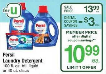 Safeway Persil laundry detergent offer