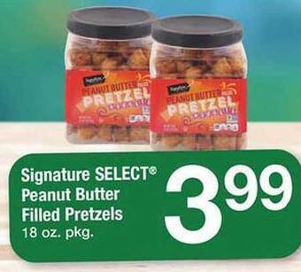 Safeway Signature select peanut butter filled pretzels offer