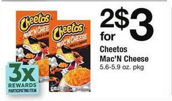 Safeway Cheetos mac'n cheese offer