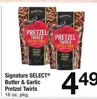 Safeway Signature select butter & garlic pretzel twirls offer