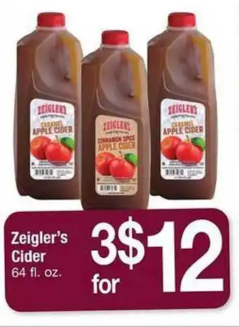 Safeway Zeigler's cider offer