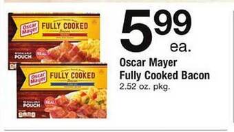 Safeway Oscar mayer fully cooked bacon offer
