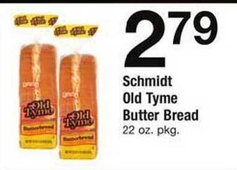 Safeway Schmidt old tyme butter bread offer