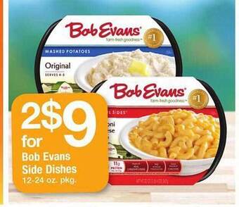 Safeway Bob evans side dishes offer