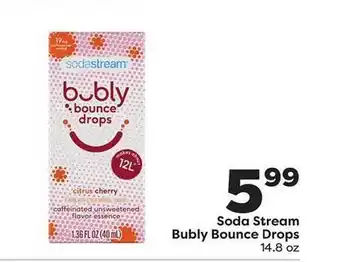 Weis Markets Soda stream bubly bounce drops offer
