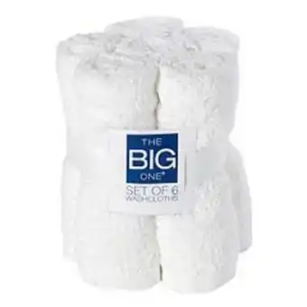 Kohl's The big one® solid 6-pack washcloths offer