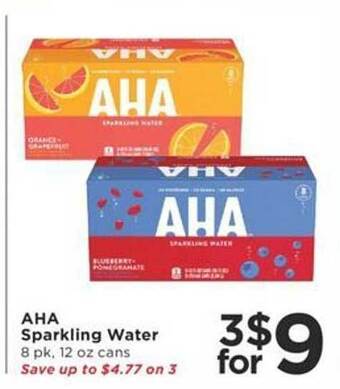 Cub Foods Aha sparkling water offer