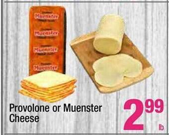 Super King Markets Provolone or muenster cheese offer
