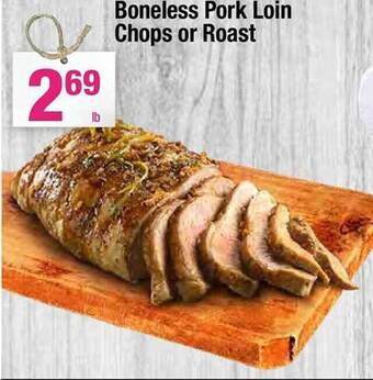 Super King Markets Boneless pork loin chops or roast offer