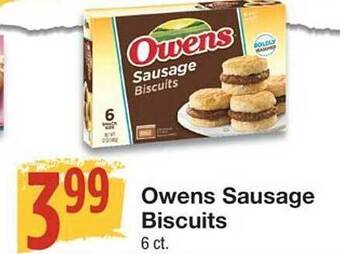 United Supermarkets Owens sausage biscuits offer