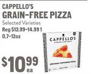 New Seasons Market Cappello's grain-free pizza offer