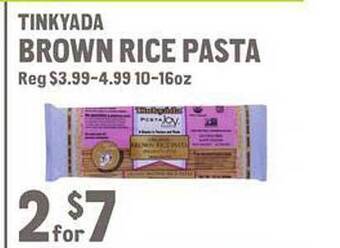 New Seasons Market Tinkyada brown rice pasta offer