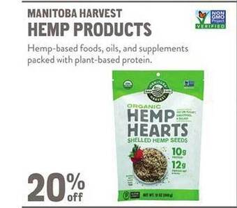 New Seasons Market Manitoba harvest hemp products offer