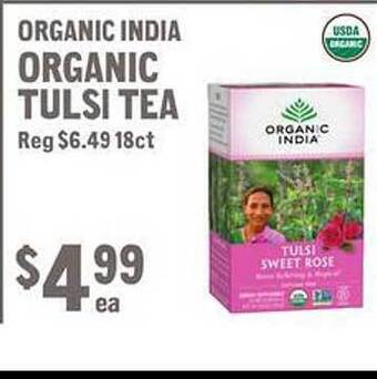 New Seasons Market Organic india organic tulsi tea offer