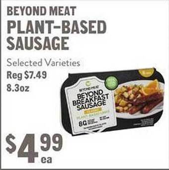 New Seasons Market Beyond meat plant-based sausage offer