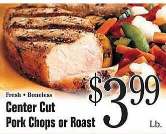Morton Williams Center cut pork chops or roast offer