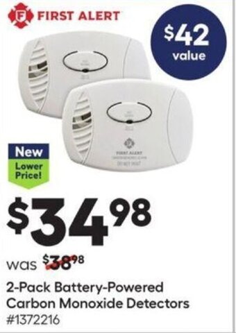 Lowe's 2-Pack Battery-Powered Carbon Monoxide Detectors offer