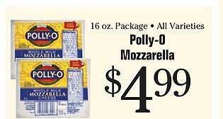 Morton Williams Polly-o mozzarella offer