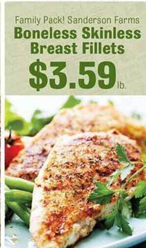 Robert Fresh Market Boneless skinless breast fillets offer
