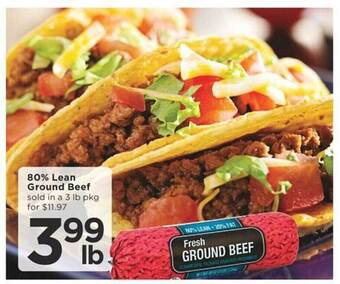 Cub Foods 80% lean ground beef offer