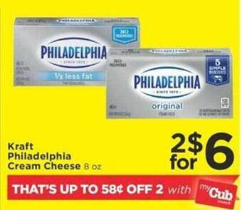 Cub Foods Kraft philadelphia cream cheese offer