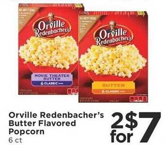 Cub Foods Orville redenbacher's butter flavored popcorn offer
