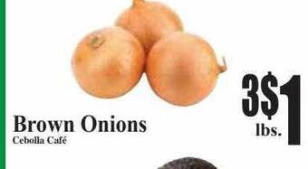 Baja Ranch Brown onions offer
