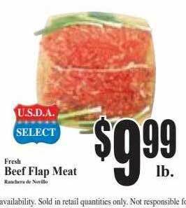 Baja Ranch Beef flap meat offer