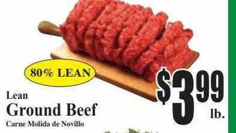 Baja Ranch Lean ground beef offer