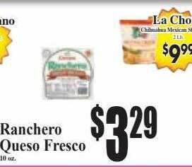 Baja Ranch Ranchero queso fresco offer