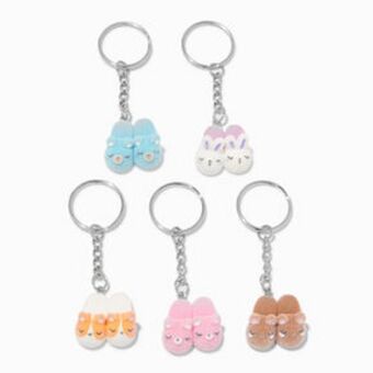 Claire's Sleepy critters slippers best friends keychains - 5 pack offer