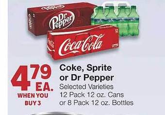 Market Street Coke, sprite or dr pepper offer