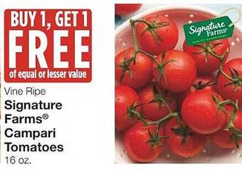 Market Street Signature farms campari tomatoes offer