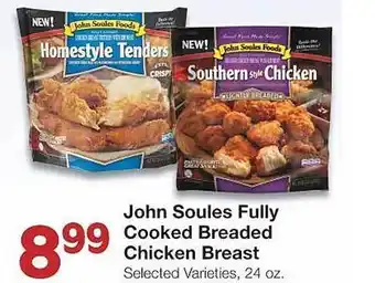 Market Street John soules fully cooked breaded chicken breast offer