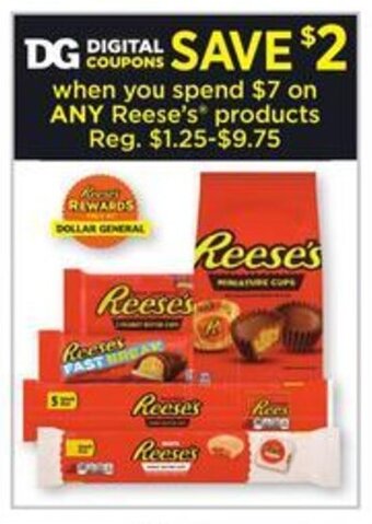 Dollar General Any Reese's Products offer