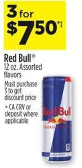 Dollar General Red Bull 12 oz. offer