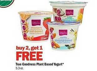 Meijer True goodness plant based yogurt offer