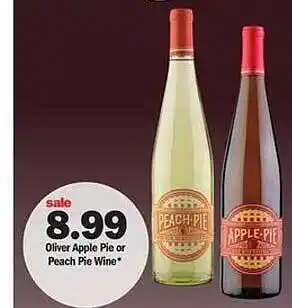 Meijer Oliver apple pie or peach pie wine offer