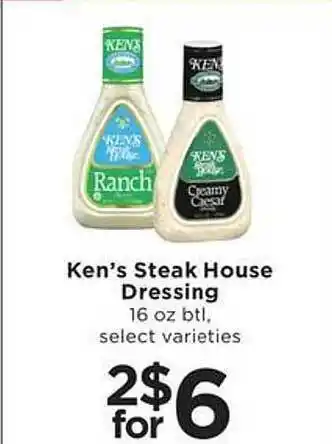 SHOPPERS Ken's steak house dressing offer