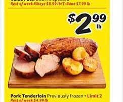 Winn Dixie Pork tenderloin offer