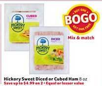 Winn Dixie Hickory sweet diced or cubed ham offer