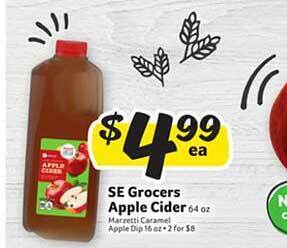 Winn Dixie Se grocers apple cider offer