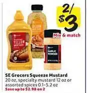 Winn Dixie Se grocers squeeze mustard offer