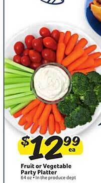 Winn Dixie Fruit or vegetable party platter offer