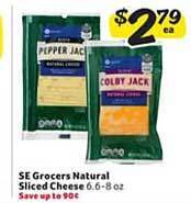 Winn Dixie Se grocers natural sliced cheese offer