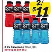 Winn Dixie 8 pk powerade offer