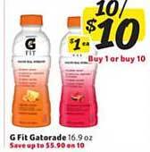 Winn Dixie G fit gatorade offer