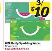 Winn Dixie 8 pk bubly sparkling water offer